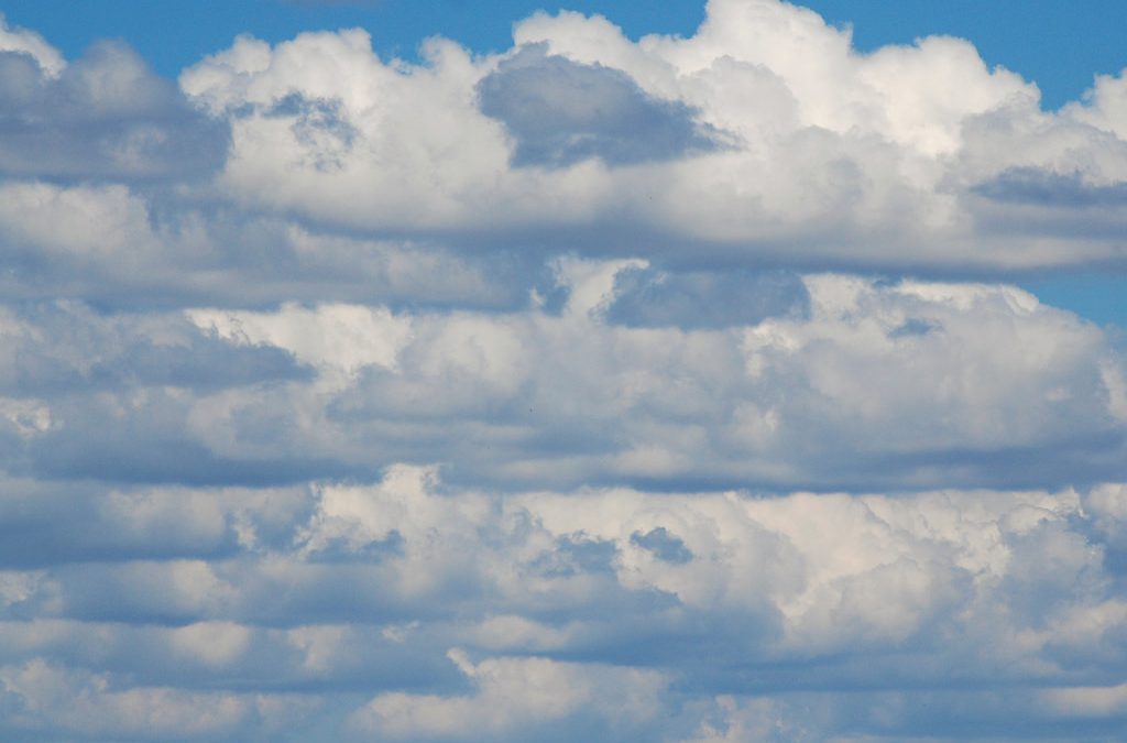 Flat bottom Clouds with cauliflower tops Life's Chemistry Press