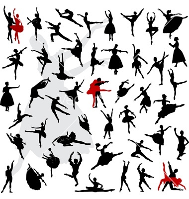 ballerinas twirling separately