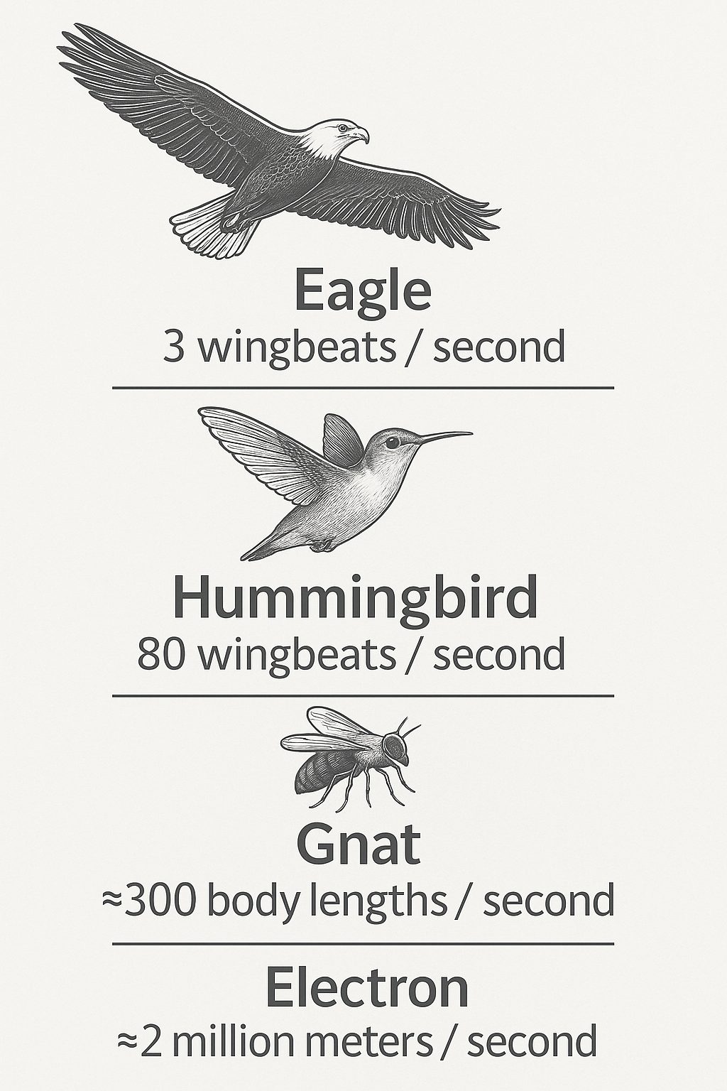 Eagle.Hummingbird.gnat speeds